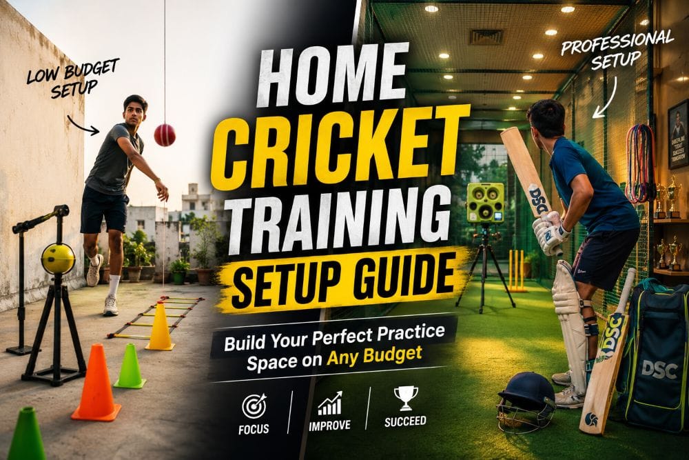 Home Cricket Training Setup Guide for any budget